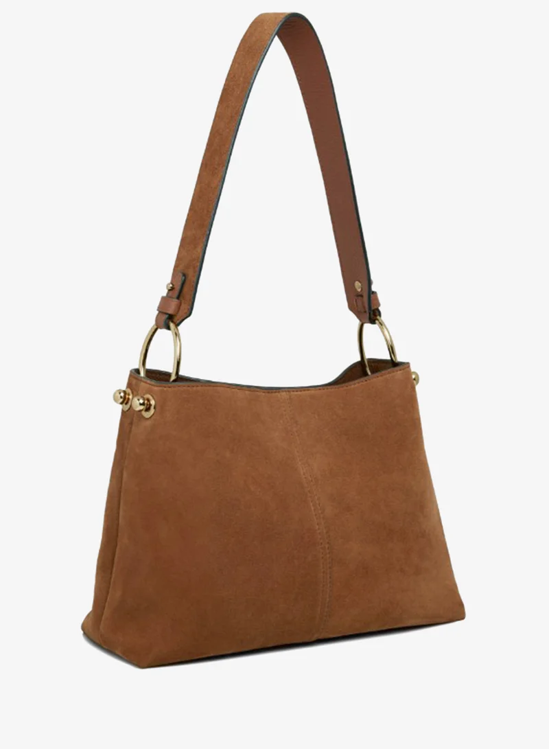 Strathberry Lana Hobo Bag in Suede Finish